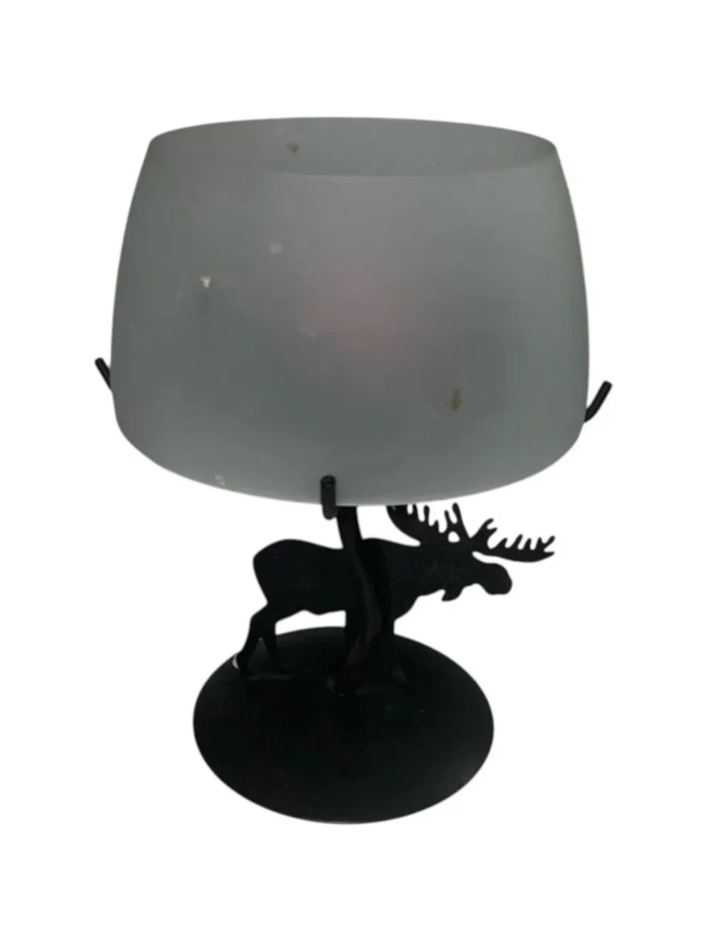 Yankee Candle Home Sweet Home Candle with Black Moose Candle Holder